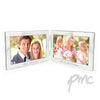Personalised Double 6x4 Silver Photo Frame