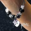 Personalised Butterfly & Heart Charm   - Galaxy - 21cm