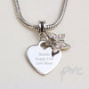 Personalised Butterfly Charm Necklace