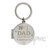 Personalised No1 Dad Photo Keyring