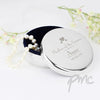 Personalised Decorative Wedding Mother of the Groom Round Trinket Box