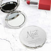 Personalised Nan Swirls & Hearts Compact Mirror