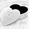 Personalised Decorative Heart Trinket Box