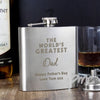 Personalised 'The World's Greatest' Hip Flask