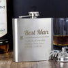 Personalised Best Man Hip Flask