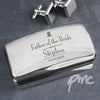 Personalised Decorative Wedding Father of the Bride Cufflink Box