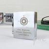 Personalised Compass Photo Frame Travel Clock 4.5cm x 5cm