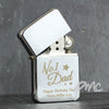 Personalised No.1 Dad Silver Lighter