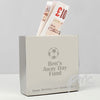 Personalised Football Square Money Box