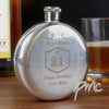 Personalised Classic Whisky Round Hip Flask
