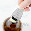 Personalised Any Message Bottle Opener Keyring