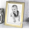 Personalised Classic Gold and Silver Brushed 5x7 Photo Frame