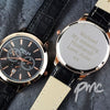 Personalised Men's Rose Gold Tone Watch with Presentation Box