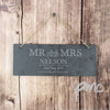 Personalised Mr & Mrs Hanging Slate Plaque