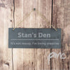 Personalised Bold Design Hanging Slate Plaque