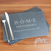 Personalised HOME Slate Rectangle Placemat 4 Pack