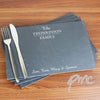Personalised Family Slate Rectangle Placemat 4 Pack