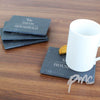 Personalised Family 4 Pack of Slate Coasters