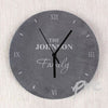 Personalised Family Slate Clock