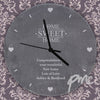 Personalised Home Sweet Home Slate Clock