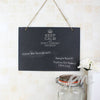 Personalised Keep Calm Hanging Slate Sign