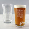 Personalised He is...Pint Glass