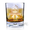 Personalised Established Rosette Tumbler Bubble Glass