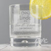Personalised Gin O'Clock Tumbler Bubble Glass