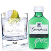 Personalised Gin OClock Glass & Gin Miniature Set