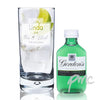 Personalised Gin OClock Hi Ball Bubble Glass & Gin Miniature Set