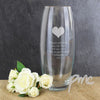 Personalised Heart Bullet Vase