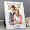 Personalised Mirrored Mr & Mrs 5x7 Glass Photo Frame