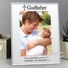 Personalised Godfather Mirrored Glass 5x7 Photo Frame