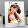 Personalised Godmother Mirrored Glass 5x7 Photo Frame