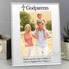Personalised Godparents Mirrored Glass 5x7 Photo Frame