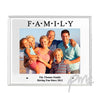 Personalised Mirrored Family Glass Photo Frame 7x5