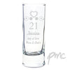 Personalised Birthday Craft Shot Glass Engraved