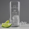 Personalised Birthday Craft Hi Ball Glass