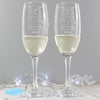 Personalised Me To You Engraved Wedding Pair of Flutes with Gift Box