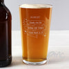 Personalised Shining Star Pint Glass