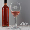 Personalised Any Message Wine Glass