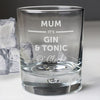 Personalised Its... OClock Tumbler Bubble Glass