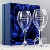 Personalised His & Her Wine Glass Set