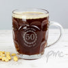 Personalised Bottle Top Dimple Tankard Pint Glass