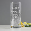 Personalised Mermaid Water Hi Ball Glass