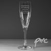 Personalised Cut Crystal Champagne Flute