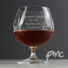 Personalised Cut Crystal Small Brandy Glass