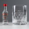 Personalised Cut Crystal & Vodka Gift Set