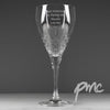 Personalised Cut Crystal Wine Glass