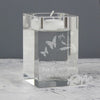 Personalised Butterfly Swirl Glass Tea Light Candle Holder